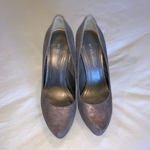 LIKE NEW Metallic Platform Heels